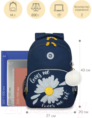 Школьный рюкзак Grizzly RG-260-2