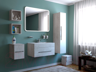 Шкаф-пенал для ванной Какса-А Кристалл / 003991