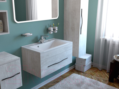 Шкаф-пенал для ванной Какса-А Кристалл / 003991