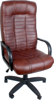 Кресло офисное Деловая обстановка Атлант Стандарт кожа люкс - фото