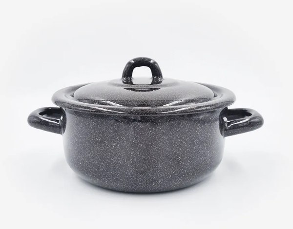 Кастрюля Лысьвенские эмали Коричневый рябчик С-16072/Рк