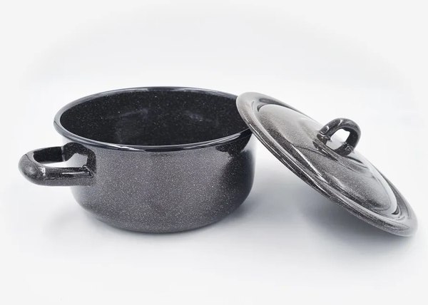 Кастрюля Лысьвенские эмали Коричневый рябчик С-16072/Рк