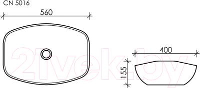 Умывальник Ceramica Nova Element CN5016