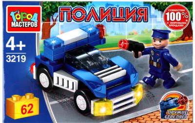 Конструктор Город мастеров Полицейский На Машине / 3219-PZ - фото