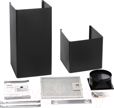 Вытяжка наклонная Krona Liora 600 Black S