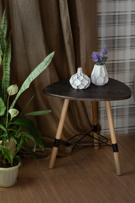 Журнальный столик Мебелик Лючия 2104 (черный/бук/дуб маррон)