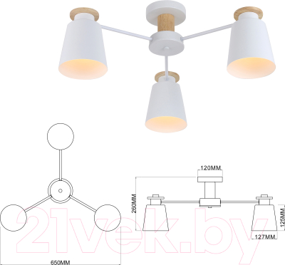 Люстра Rivoli Adna 9112-303 / Б0053435