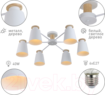 Люстра Rivoli Adna 9112-306 / Б0053436