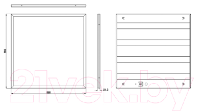 Панель светодиодная ЭРА SPO-6-36-4K-M-A / Б0047785