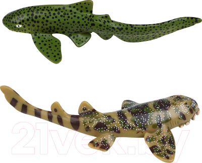 Набор фигурок коллекционных Masai Mara Мир морских животных. Китовая акула и зебровая акула / MM213-301 - фото