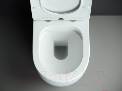 Унитаз напольный Ceramica Nova Rimless Mia CN1801 (с сиденьем и крышкой, дюропласт)