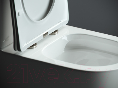 Унитаз напольный Ceramica Nova Rimless Mia CN1801 (с сиденьем и крышкой, дюропласт)