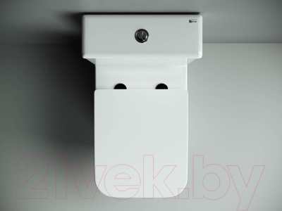 Унитаз напольный Ceramica Nova Cubic Rimless (с сиденьем и крышкой, дюропласт CN1803)