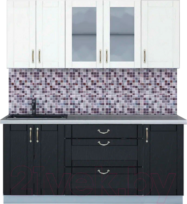 Готовая кухня Интерлиния Мила Крафт 1.8 Б - фото