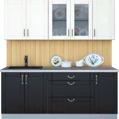 Готовая кухня Интерлиния Мила Крафт 2.0 Б - фото