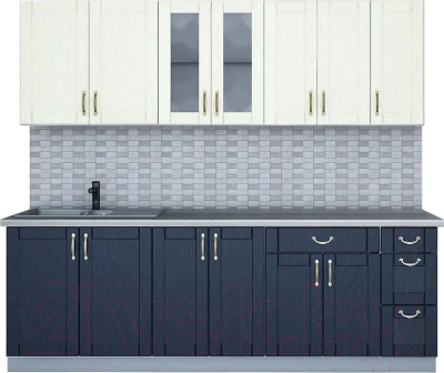 Готовая кухня Интерлиния Мила Крафт 2.3 Б - фото