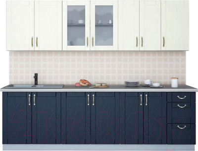 Готовая кухня Интерлиния Мила Крафт 2.6 А - фото