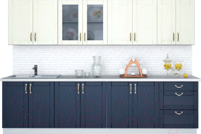 Готовая кухня Интерлиния Мила Крафт 3.0 А - фото