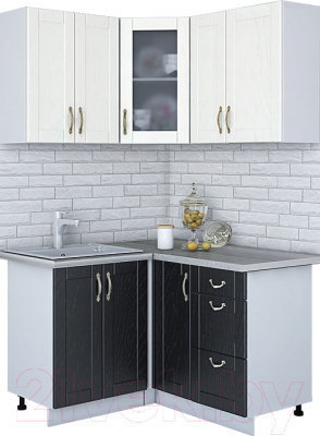 Готовая кухня Интерлиния Мила Крафт 1.2x1.3 - фото