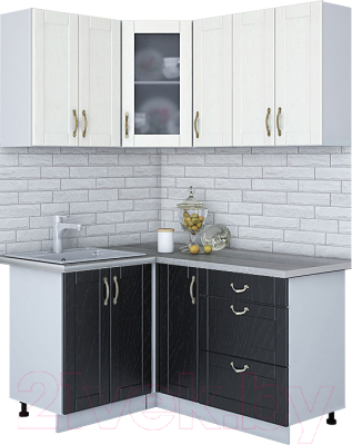 Готовая кухня Интерлиния Мила Крафт 1.2x1.5 - фото
