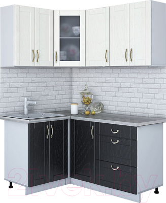 Готовая кухня Интерлиния Мила Крафт 1.2x1.6 - фото