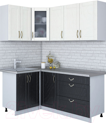 Готовая кухня Интерлиния Мила Крафт 1.2x1.8 - фото