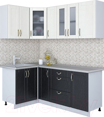 Готовая кухня Интерлиния Мила Крафт 1.2x1.9 - фото