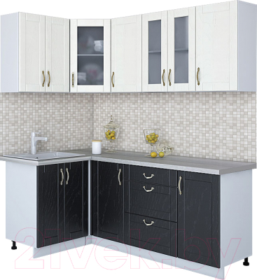 Готовая кухня Интерлиния Мила Крафт 1.2x2.0 - фото