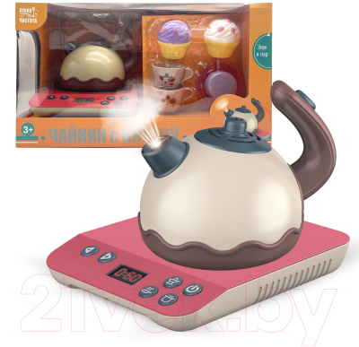 Кухонная плита игрушечная Bondibon Кухня и чистота с плитой / ВВ5381