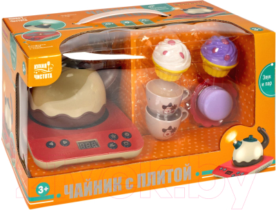 Кухонная плита игрушечная Bondibon Кухня и чистота с плитой / ВВ5381