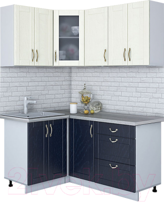 Готовая кухня Интерлиния Мила Крафт 1.2x1.6 - фото