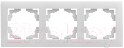 Рамка для выключателей и розеток EKF PROxima Валенсия / EWM-G-303-10 - фото