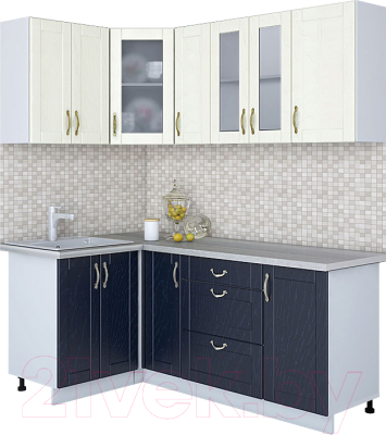 Готовая кухня Интерлиния Мила Крафт 1.2x1.9 - фото