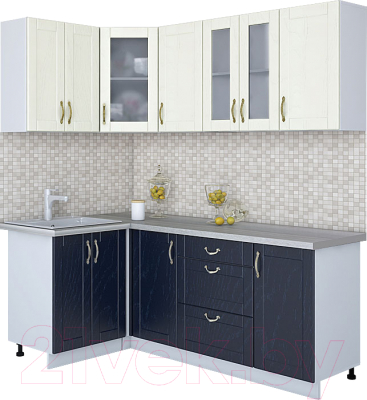 Готовая кухня Интерлиния Мила Крафт 1.2x2.0 - фото