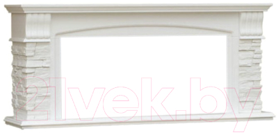 Портал для камина Смолком Alioth New V42 (бьянко белый) - фото