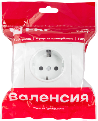 Розетка EKF PROxima Валенсия / EWR16-028-10