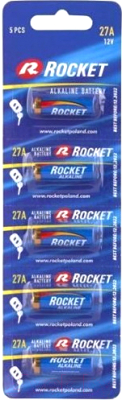 Комплект батареек Rocket 27A 5BL - фото