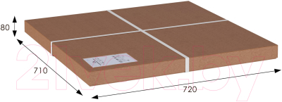 Журнальный столик Мебелик Рилле 445 (серый графит/стекло прозрачное круг)