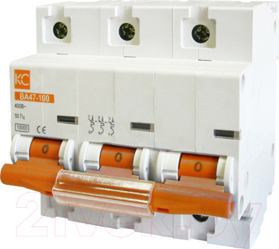 Выключатель автоматический КС ВА 47-100 3Р 63А С / 81708 - фото