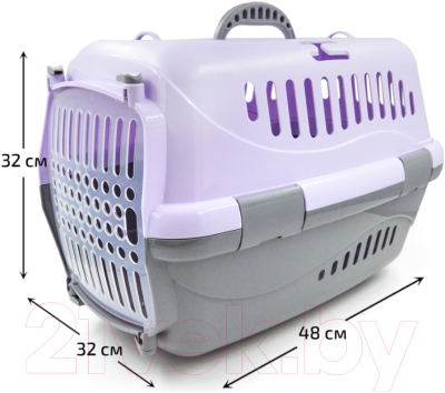 Переноска для животных ZooExpress Турне 16112 (М, фиолетовый)