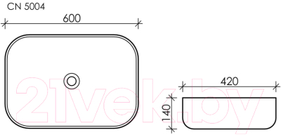 Умывальник Ceramica Nova Element CN5004