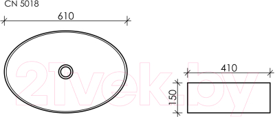 Умывальник Ceramica Nova Element CN5018