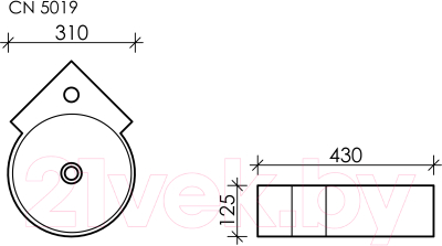 Умывальник Ceramica Nova Element CN5019