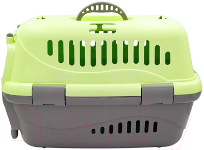 Переноска для животных ZooExpress Турне 16113 (М, зеленый) - фото