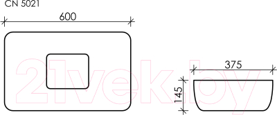 Умывальник Ceramica Nova Element CN5021