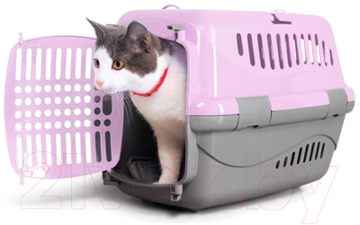 Переноска для животных ZooExpress Турне 16212 (фиолетовый)