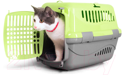 Переноска для животных ZooExpress Турне 16213 (зеленый)