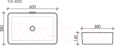 Умывальник Ceramica Nova Element CN5025