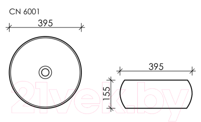 Умывальник Ceramica Nova Element CN6001