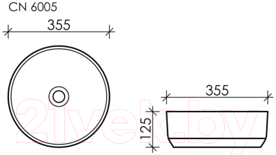 Умывальник Ceramica Nova Element CN6005